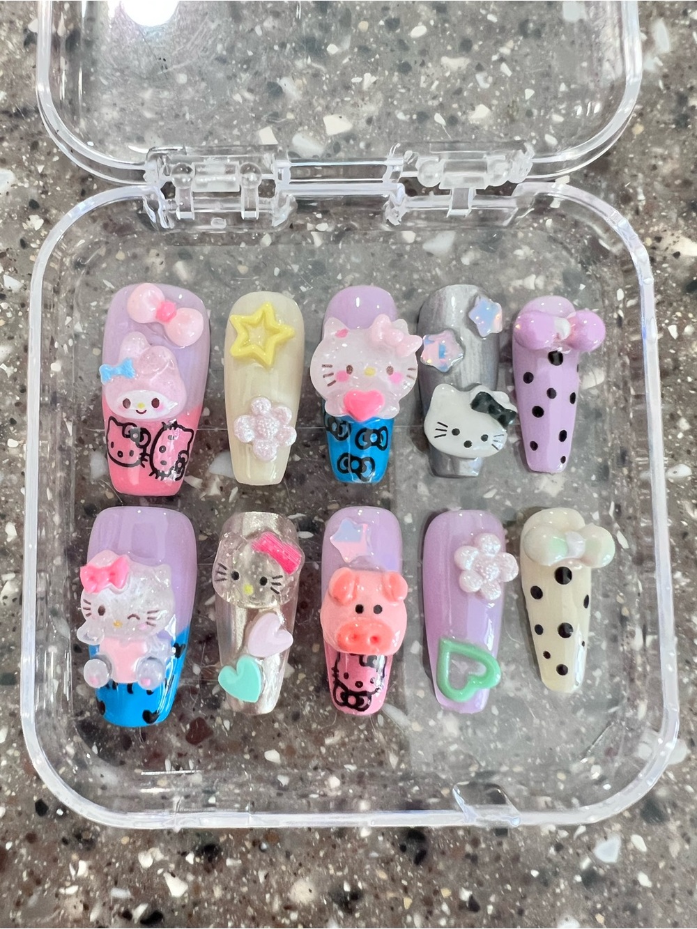 Hello Kitty 3D Press-On Nail Sets - YOU PICK - Picture 5 of 9